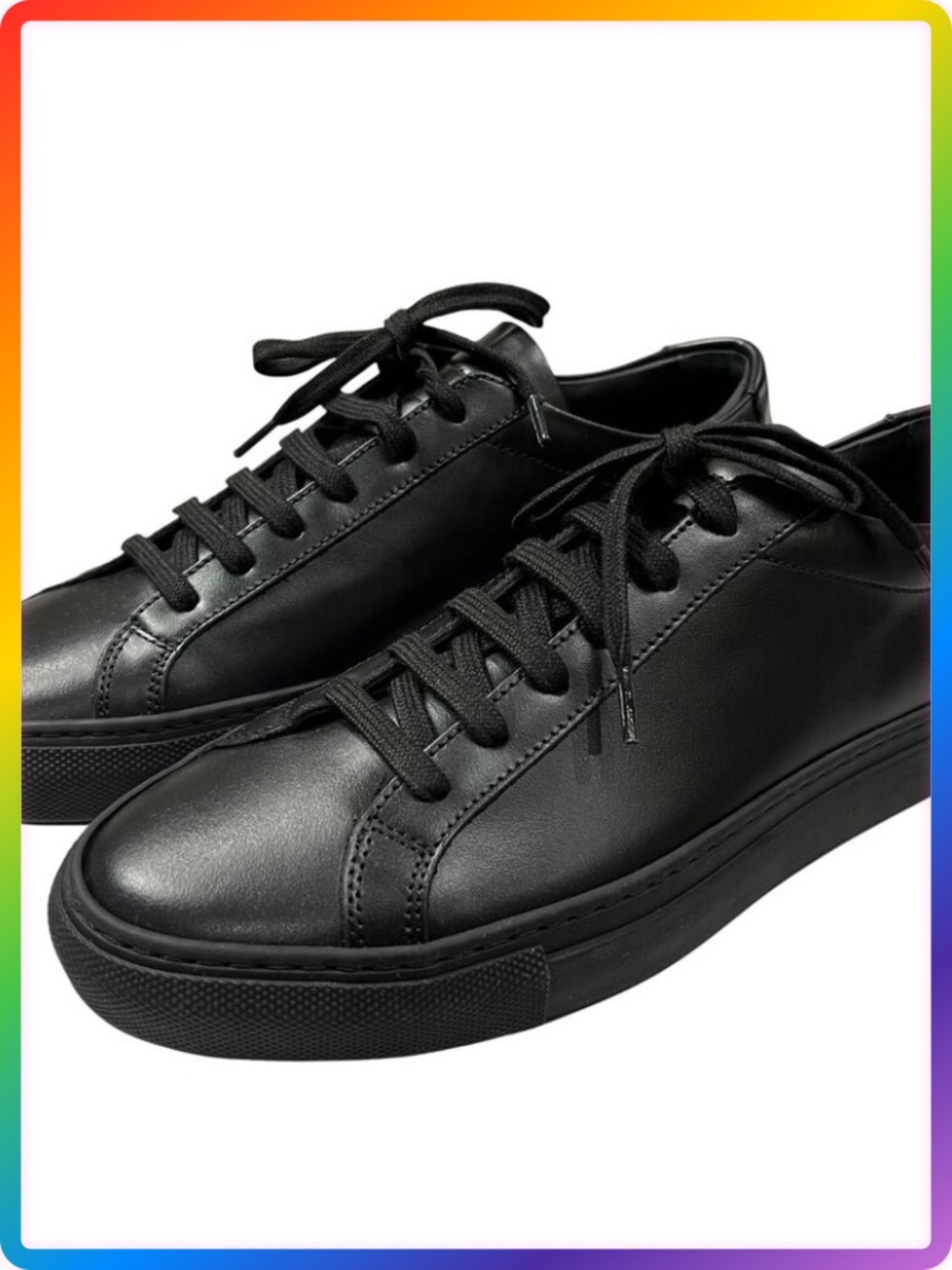 Common Projects Achilles Low Black Leather Sneakers SIZE EU 37 US 6.5 Italy